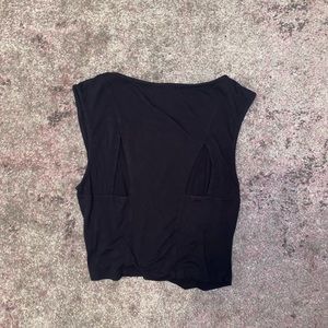 Black crop top